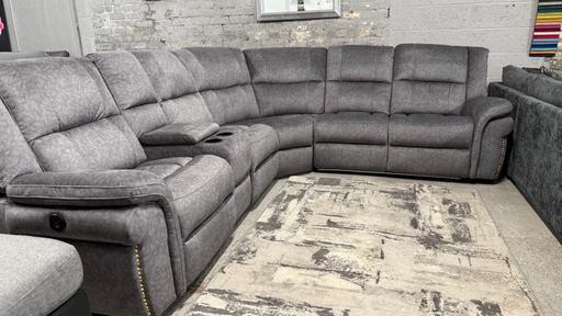 Buy & Sell Greater Manchester Bolton - Photos for Dark grey power recliner fabric sofa