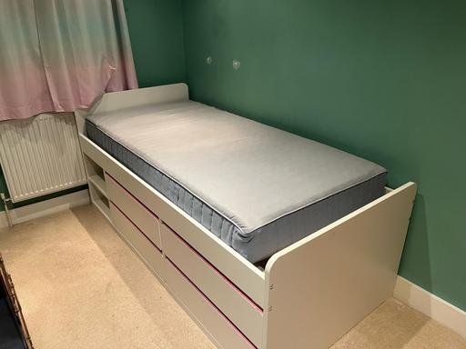 Buy & Sell South East London East Dulwich - South East London - Photos for Children's white storage bed with mattress