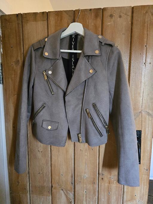 Buy & Sell Hertfordshire East Hertfordshire - Photos for River Island size 10 suede biker jacket BNWOT