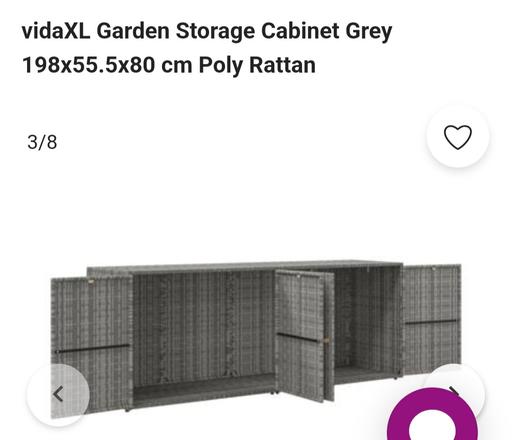 Buy & Sell Surrey Spelthorne - Photos for VidaXL garden storage cabinet