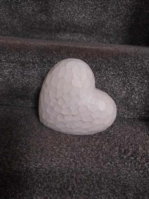 Buy & Sell West Midlands Wolverhampton - Photos for Ivory Washed Heart Ornament