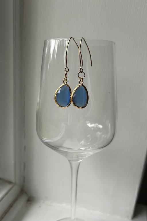 Buy & Sell Hertfordshire Dacorum - Photos for Blue topaz crystal earrings (new)