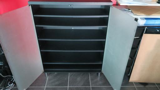 Buy & Sell South East London Kennington - South East London - Photos for Frosted Glass Door Shoe Cabinet - Black