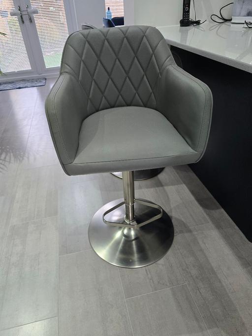 Buy & Sell South Yorkshire Sheffield - Photos for GREY BAR STOOLS PAIR OF