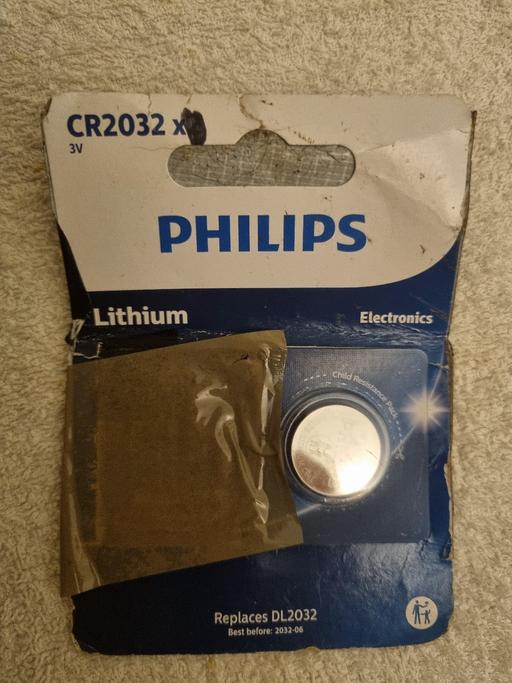 Vehicles West Midlands Birmingham - Photos for Phillips CR2032 car key battery x1 new unused