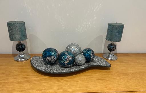 Buy & Sell Hertfordshire Broxbourne - Photos for Fishpools Mosaic balls, tray, candle hokders