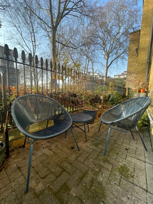 Buy & Sell East London Bethnal Green - East London - Photos for Acapulco-Style Chairs + Table – Dark Blue