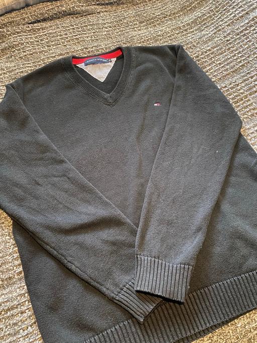 Buy & Sell Lancashire Ribble Valley - Photos for Tommy Hilfiger black vintage sweatshirt large