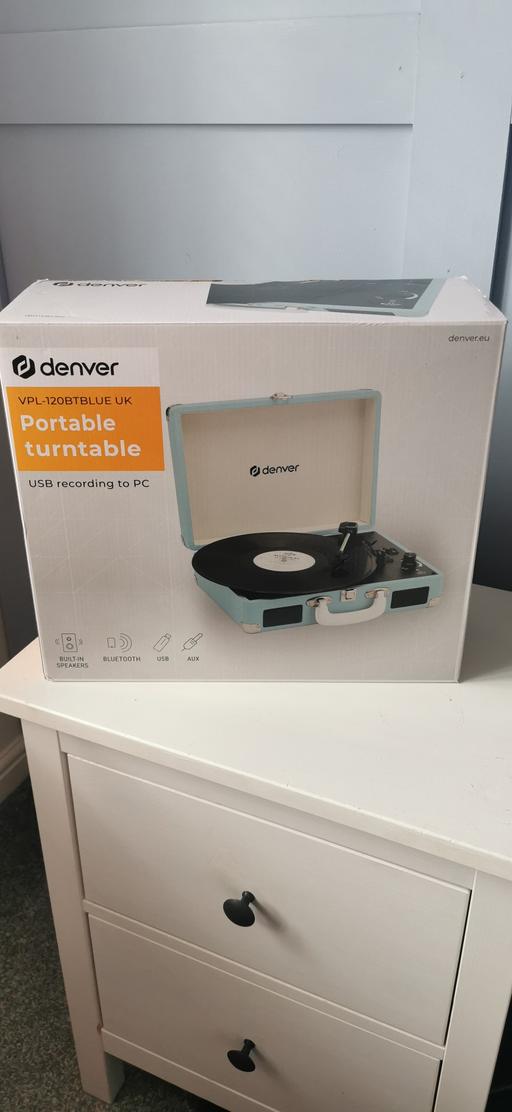 Buy & Sell Merseyside Knowsley - Photos for Denver Portable Turntable VPL-120 Blue