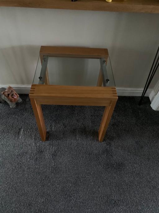 Buy & Sell Greater Manchester Trafford - Photos for Wood and glass side table