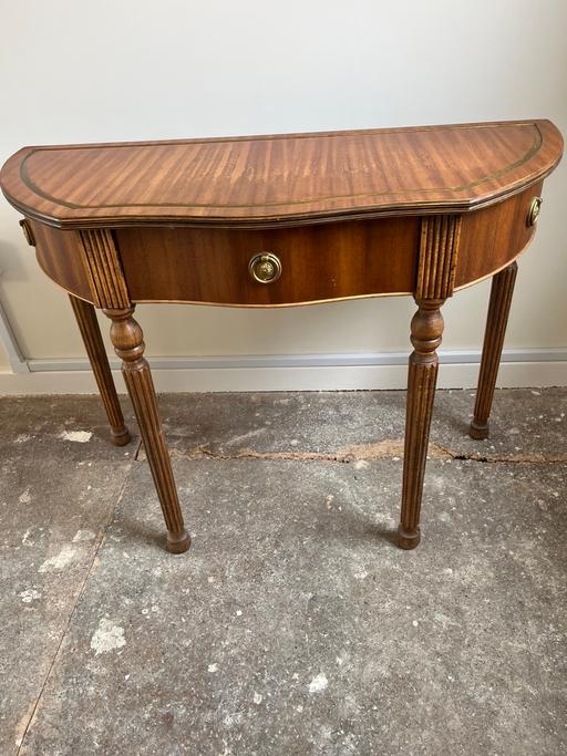 Buy & Sell West Midlands Birmingham - Photos for HALF MOON CONSOLE HALL TABLE WITH DRAWER