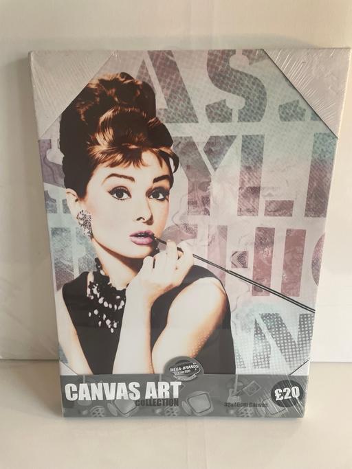 Buy & Sell West Midlands Wolverhampton - Photos for Canvas art Audrey Hepburn