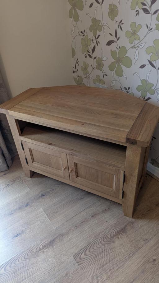 Buy & Sell Leicestershire North West Leicestershire - Photos for corner solid wood tv unit