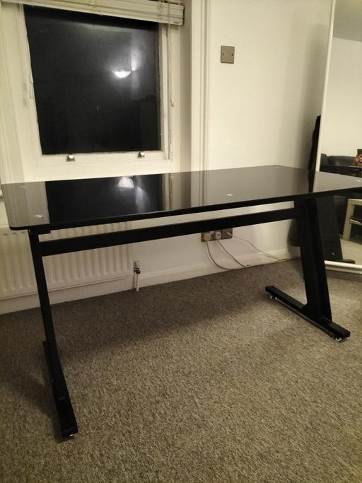 Buy & Sell East Sussex Brighton - Photos for Computer desk black glass table top