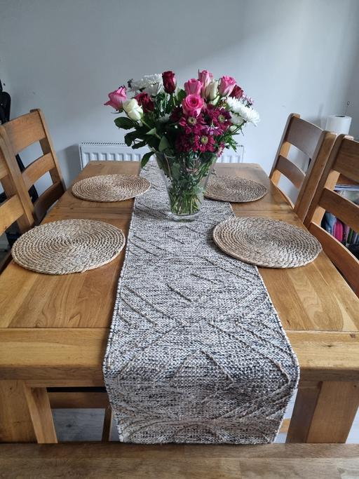 Buy & Sell West Midlands Walsall - Photos for 4 solid oak chairs (table not included)