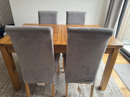 Buy & Sell Greater Manchester Wigan - Photos for Oak dining table and 4 chairs