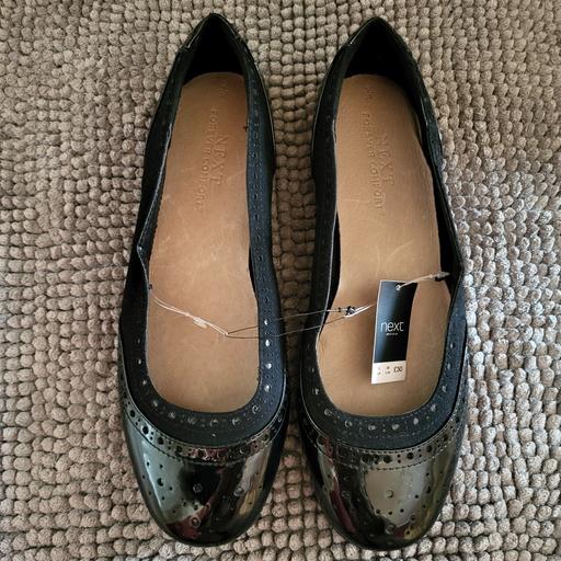 Buy & Sell Merseyside Knowsley - Photos for BNWT Next Black Comfort Black Flat Shoes 5