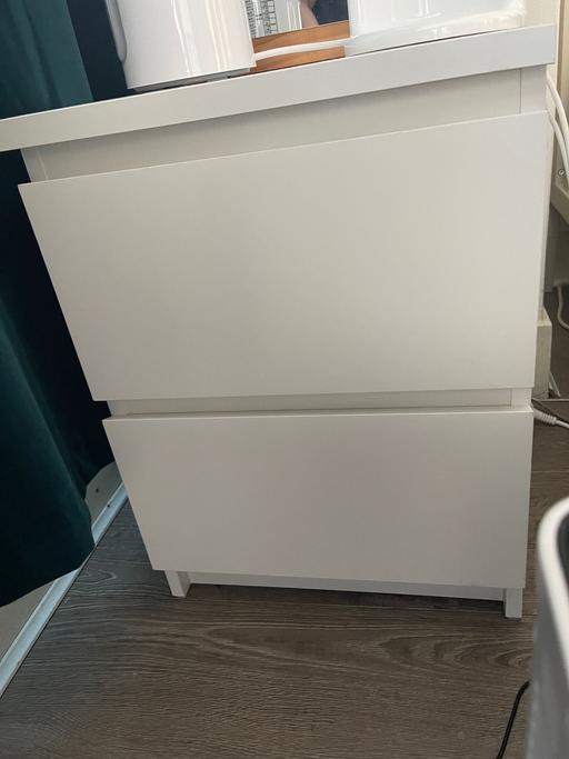 Buy & Sell South East London Croydon - Photos for Chest of 2 drawers, white, 40x55 cm