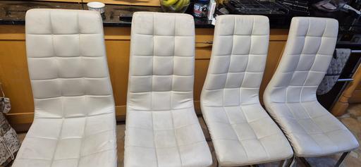 Buy & Sell Greater Manchester Wigan - Photos for 4 DINNING CHAIRS Cantilever Chairs