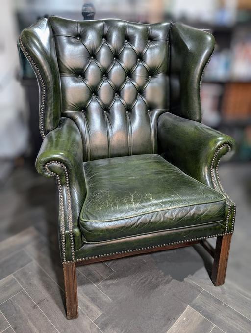 Buy & Sell Central London - Photos for Chesterfield arm Chair Queen Anne High Back