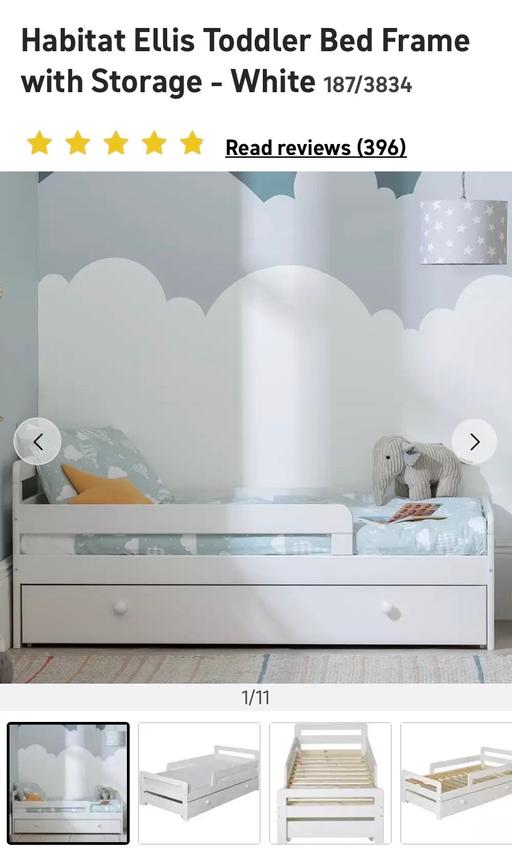 Buy & Sell Central London St Pancras - Central London - Photos for Habitat Ellis toddler bed w/mattress &bedding