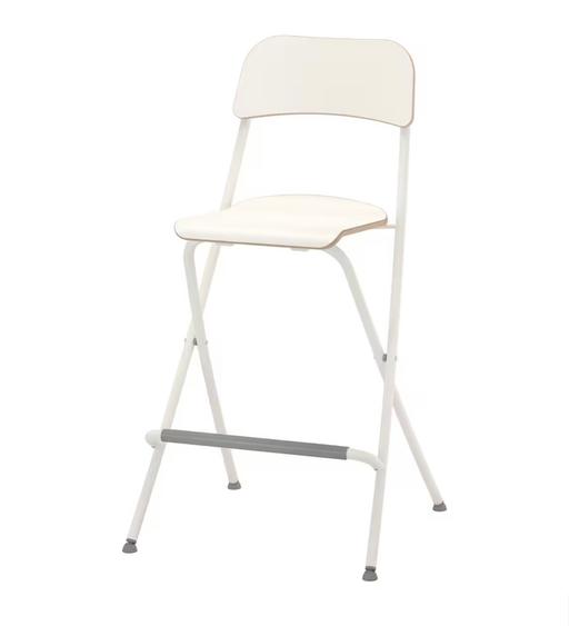 Buy & Sell South West London Richmond upon Thames - Photos for IKEA Franklin Foldable Barstools in White (2)