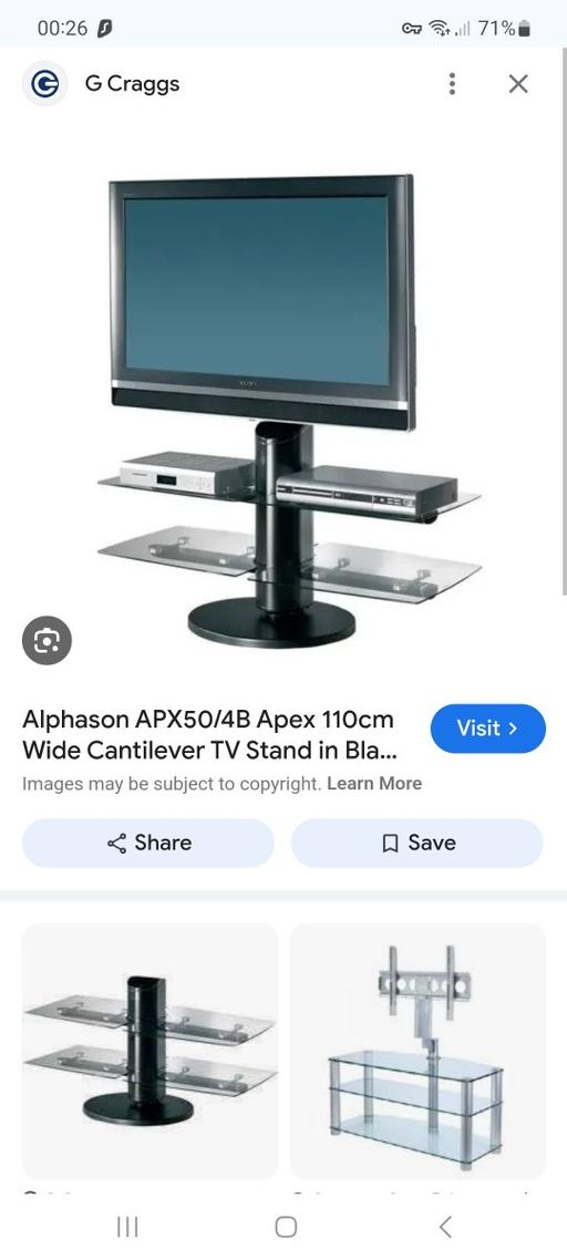 Buy & Sell Greater Manchester Trafford - Photos for Alphason APX50 tv stand