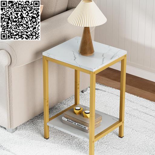 Buy & Sell Central London Covent Garden - Central London - Photos for White Faux Marble End Tables