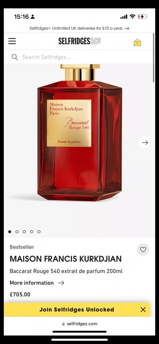 Buy & Sell Glasgow Kirkintilloch - Glasgow - Photos for Maison Francis kurkdijan 200ml