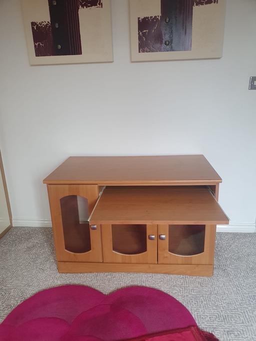 Buy & Sell Lancashire Ribble Valley - Photos for Solid Oak Wood TV Cupboard