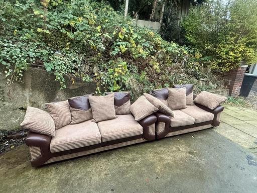 Buy & Sell Greater Manchester Bury - Photos for sofa 3&2 brown