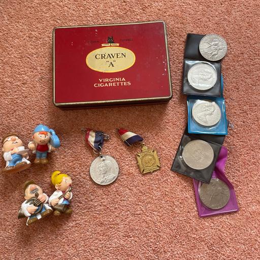 Buy & Sell Dorset Bournemouth, Christchurch and Poole - Photos for Joblot of British Coins Medals Figurines Tin