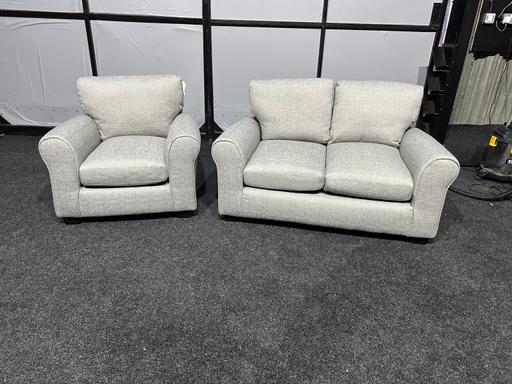 Buy & Sell Lincolnshire Boston - Photos for Lisbon Fabric Chair & 2 Seater Sofa - Stone