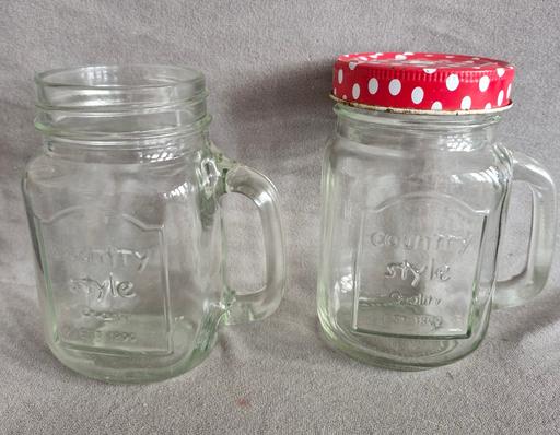 Buy & Sell Essex Basildon - Photos for 2 x Mason Jar Glasses 1 With Lid £1.50