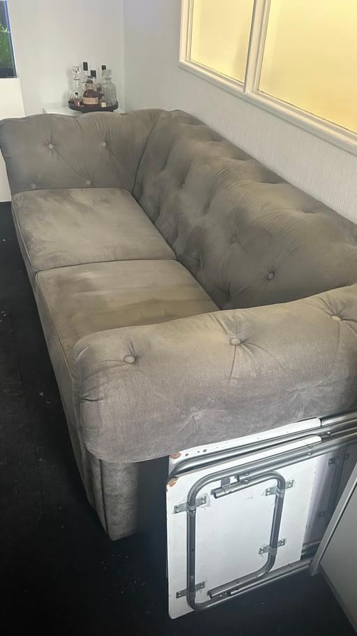 Buy & Sell Central London St Luke`s - Central London - Photos for dark grey chenille fabric sofas DFS