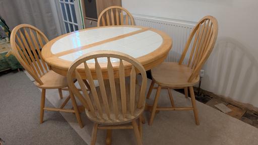 Buy & Sell Dorset Bournemouth, Christchurch and Poole - Photos for Solid Pine extendable table with 4 chairs