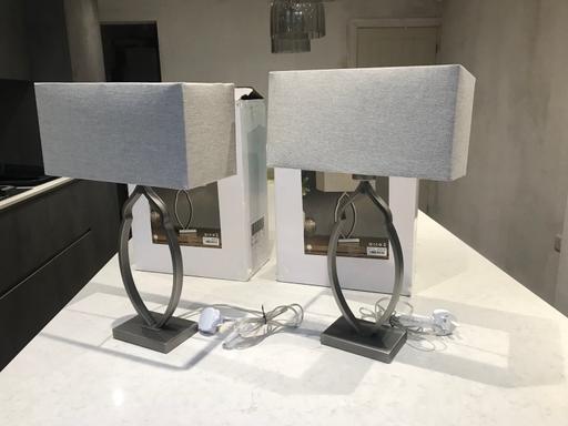 Buy & Sell West Midlands Sandwell - Photos for 2x Next Table lamps- brushed finish (£55 each