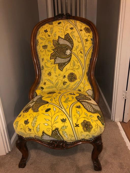 Buy & Sell Nottinghamshire Nottingham - Photos for Antique chair with modern re upholstery