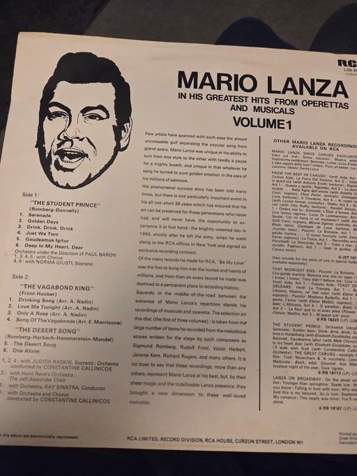 Buy & Sell West Midlands Sandwell - Photos for Mario lanza vinyl