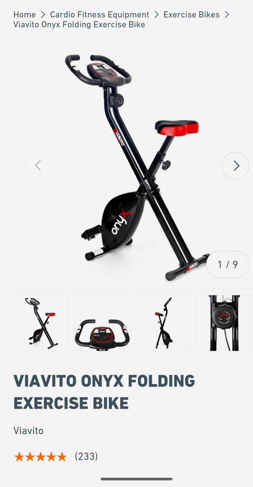 Buy & Sell South East London Anerley - South East London - Photos for Viavito Onyx folding exercise bike