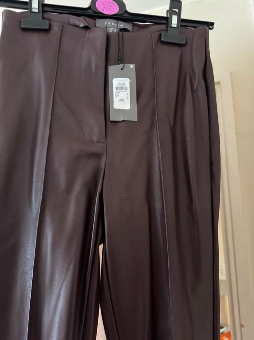 Buy & Sell West Sussex Crawley - Photos for Brown leather look trousers