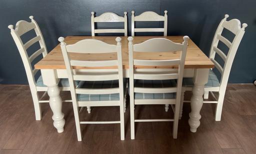 Buy & Sell Denbighshire - Wales Prestatyn - Denbighshire - Photos for farmhouse dining table with Six chairs