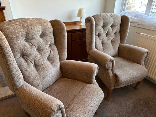 Buy & Sell West London Hounslow - Photos for Two Wing Back High Support Chairs