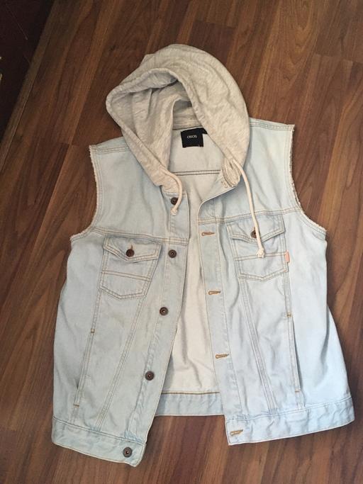 Buy & Sell West Midlands Birmingham - Photos for ASOS large mens denim sleeveless jacket hood