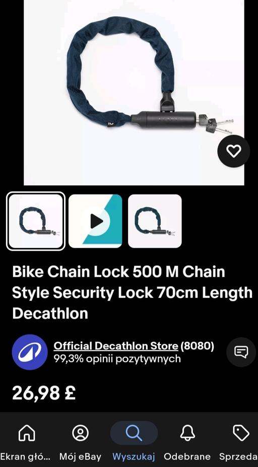 Buy & Sell Lincolnshire Boston - Photos for Bike Chain Lock 500 M Chain Style Security Lo