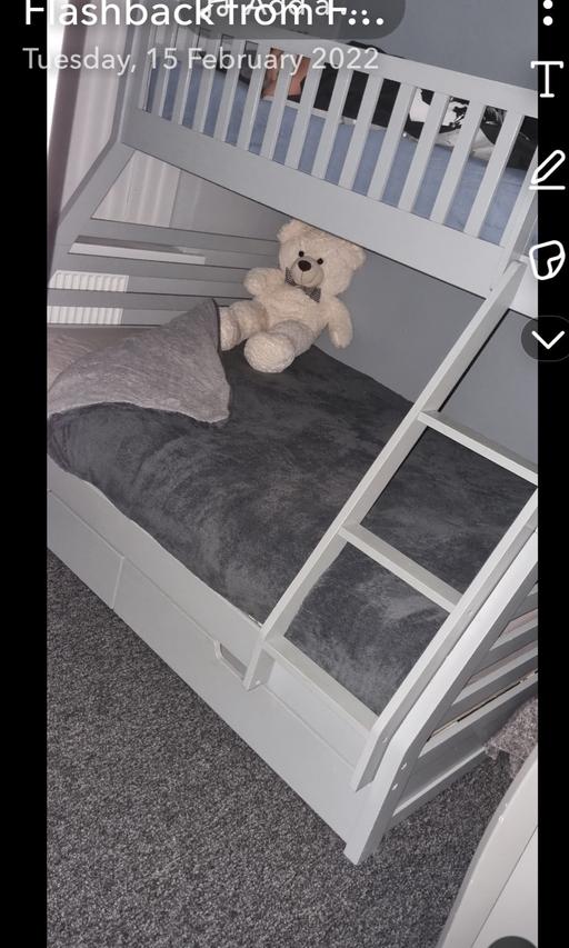 Buy & Sell Staffordshire South Staffordshire - Photos for Grey wooden single/Double bunk bed