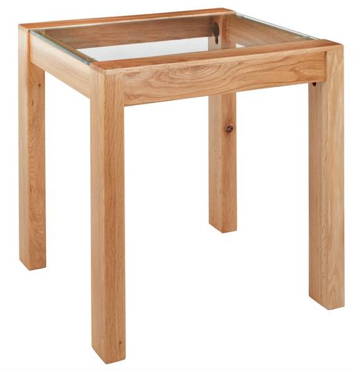 Buy & Sell West Midlands Birmingham - Photos for Square Solid Wood & Glass End Table