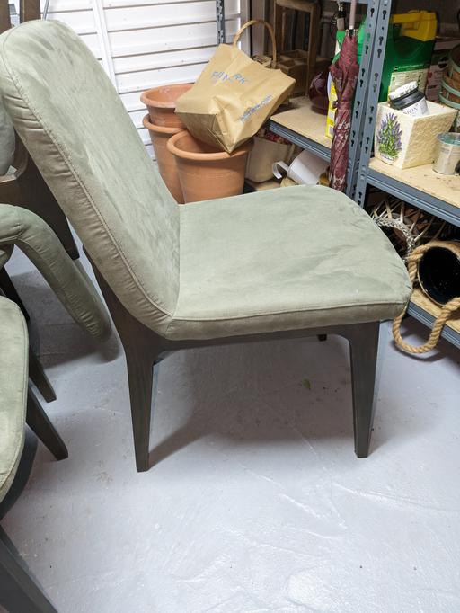 Buy & Sell Leicestershire North West Leicestershire - Photos for 5 X Green suede dining chairs