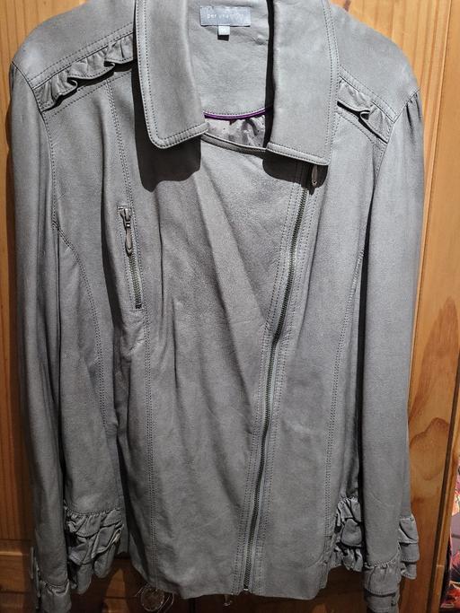 Buy & Sell Shropshire Telford and Wrekin - Photos for Grey Leather look Jacket