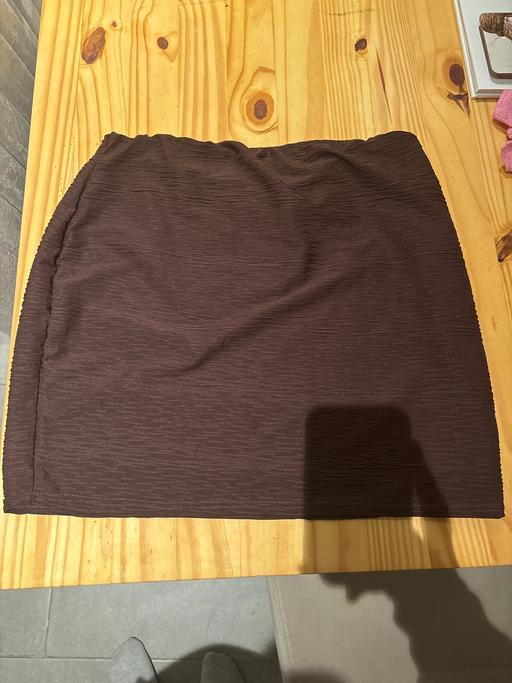 Buy & Sell Nottinghamshire Rushcliffe - Photos for Textured Chocolate Brown Mini skirt